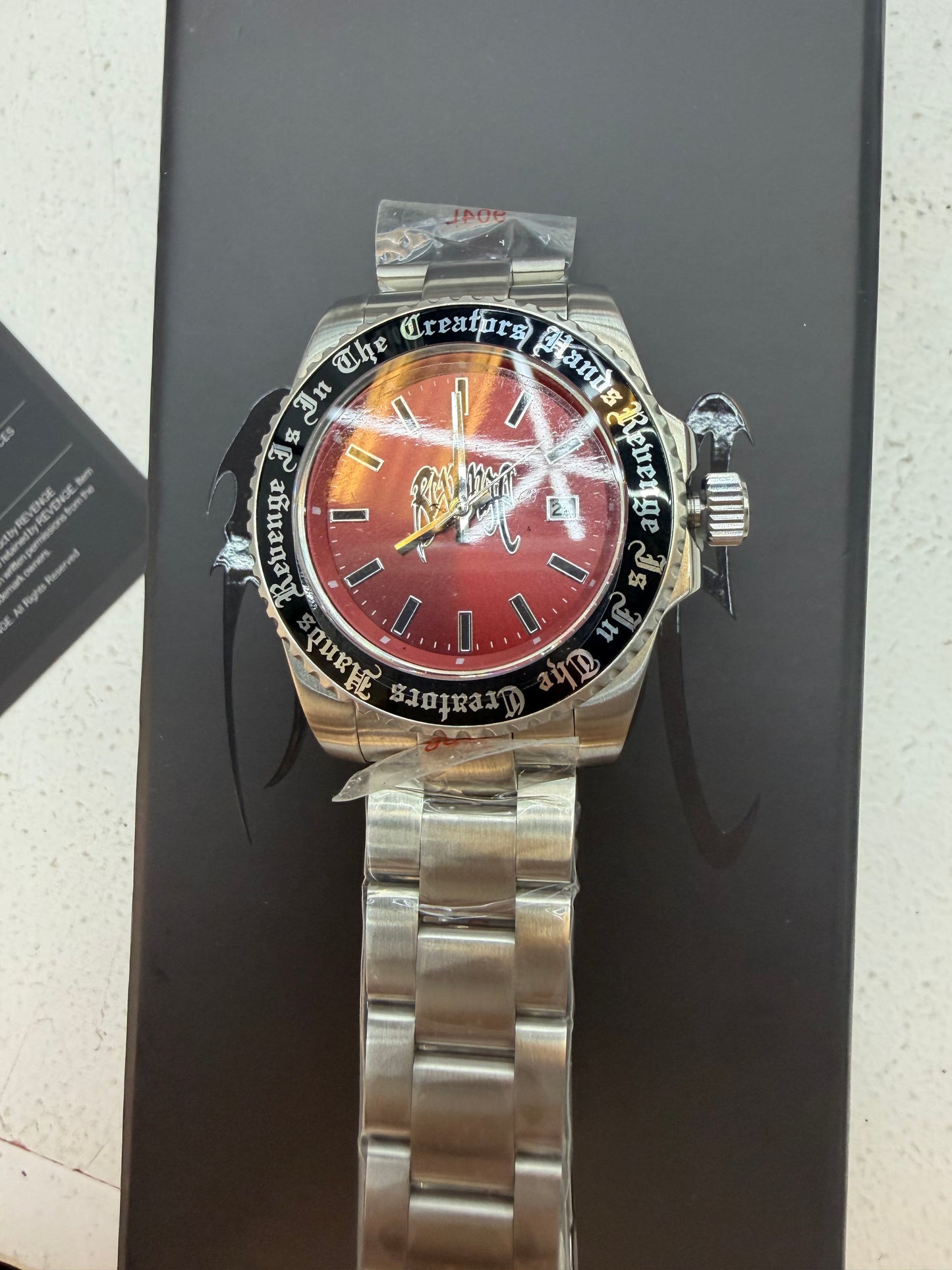 Revenge Voyager Arc logo Red chrome  Limited Edition 1/200 w/ Box & Papers