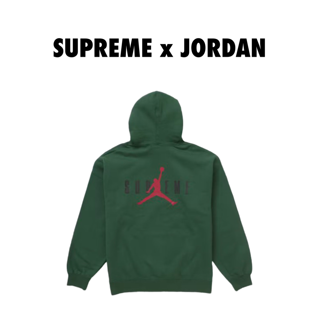 Supreme Jordan Hooded Sweatshirt (FW24) Green