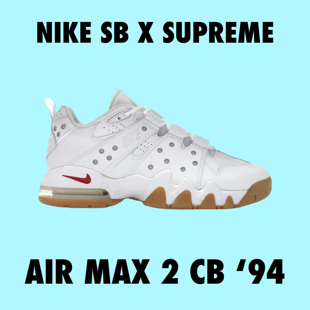 Nike SB Air Max 2 CB '94 Low Supreme White gum