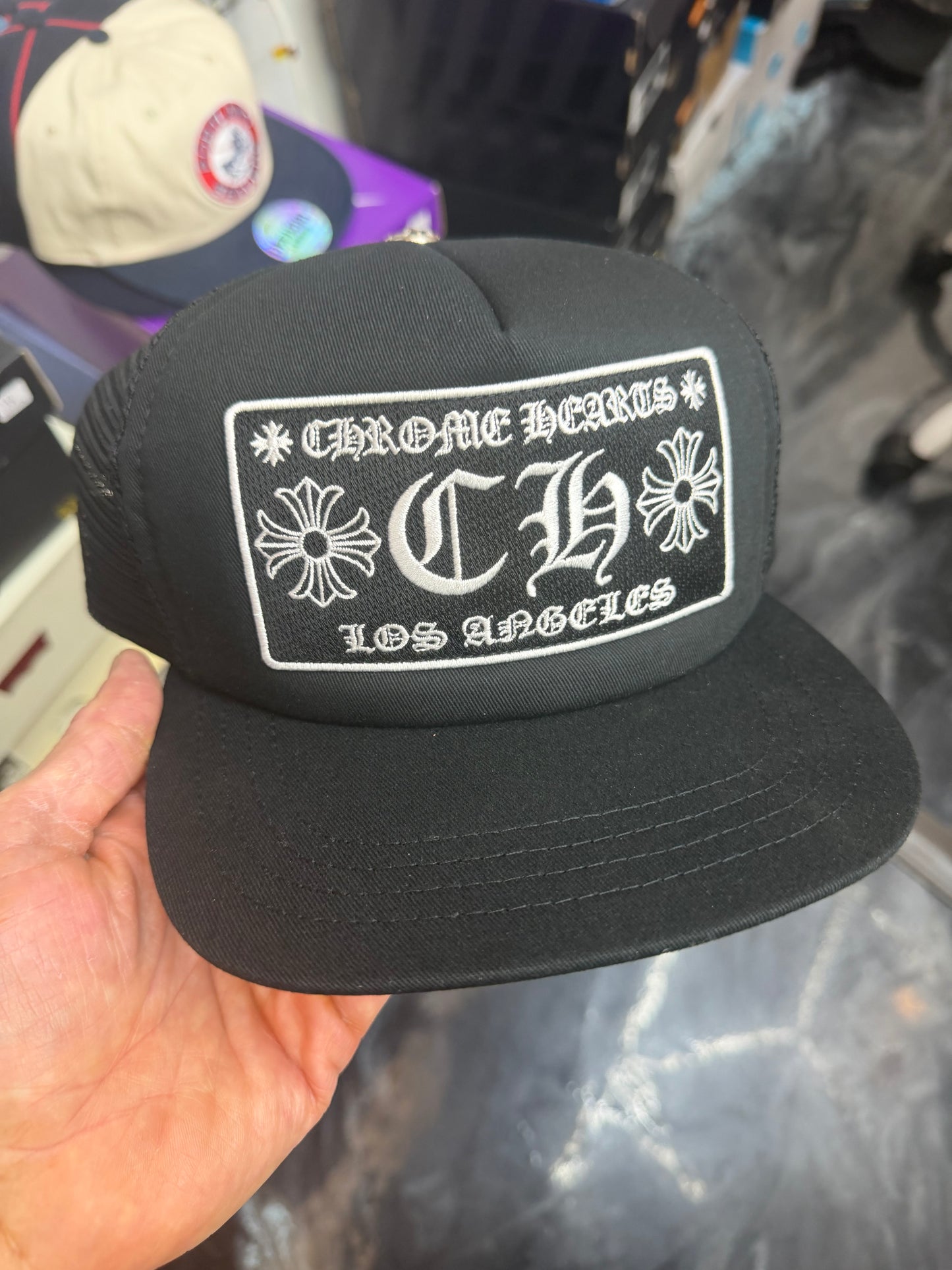 Chrome Hearts Los Angeles Exclusive Trucker Hat Black
