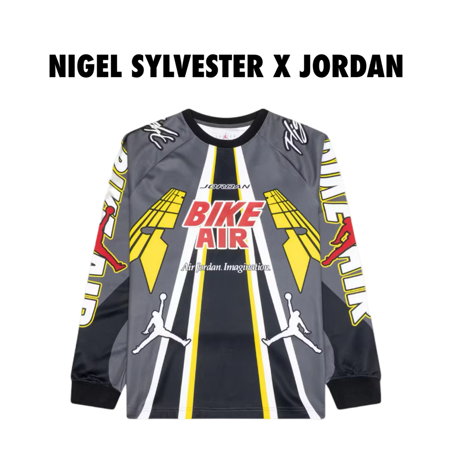 Jordan x Nigel Sylvester BMX Jersey iron grey