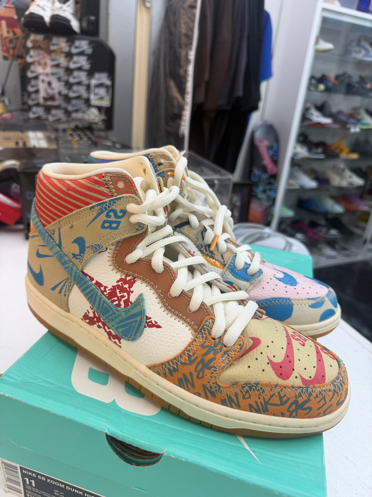 Nike SB Dunk High Thomas Campbell What the Dunk