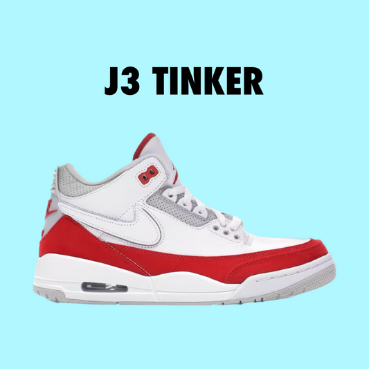 Jordan 3 Retro
Tinker White University Red