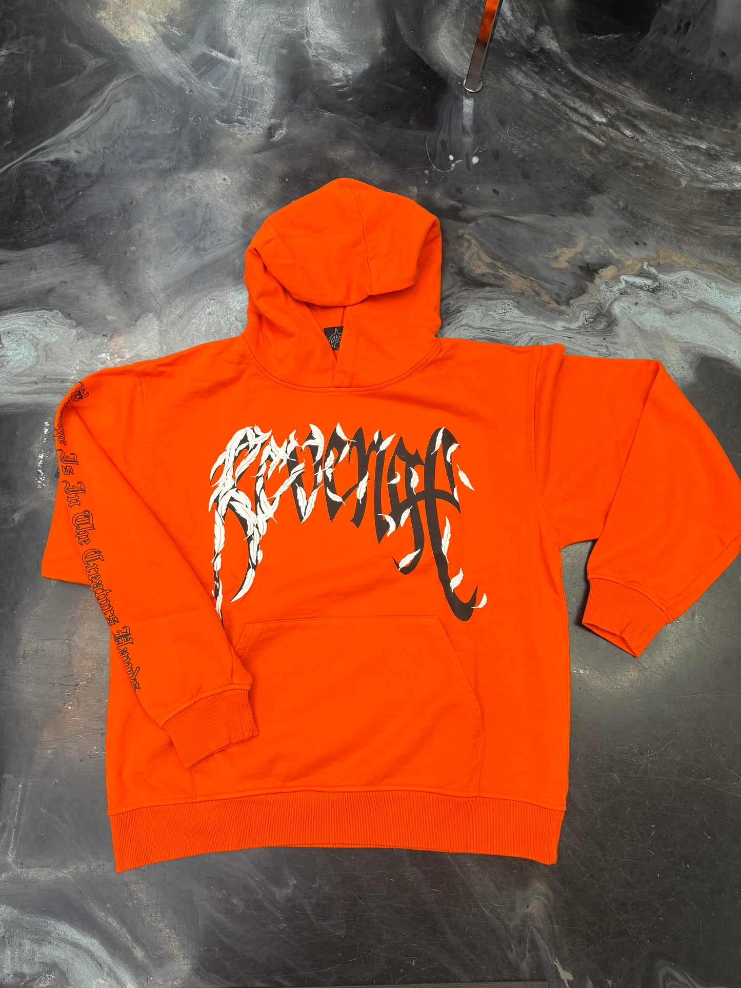 Revenge Dove Hoodie Orange