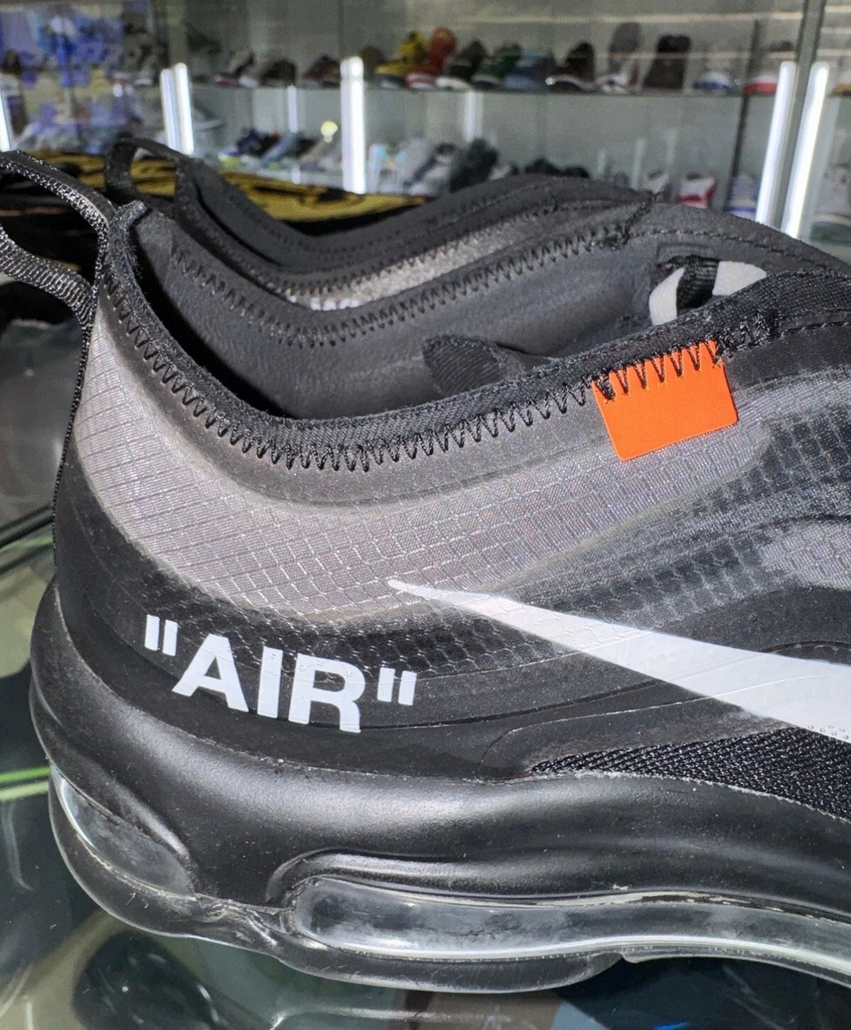 Nike Air Max 97 OFF-WHITE Black 2018 worn