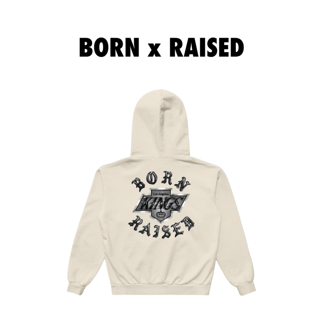 Born Raised x LA Kings Hoodie Crème