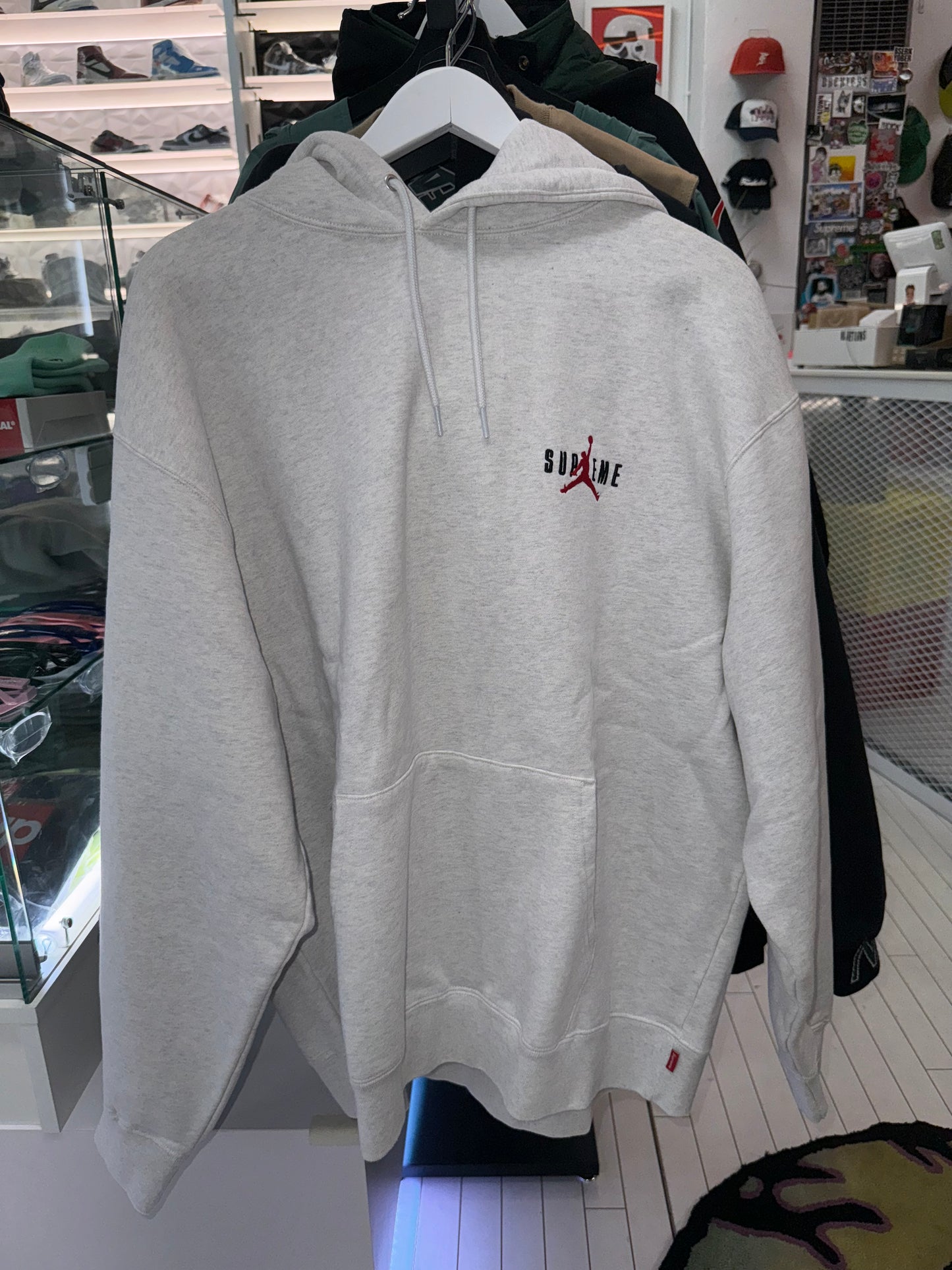 Supreme Jordan Hooded Sweatshirt (FW24) Grey