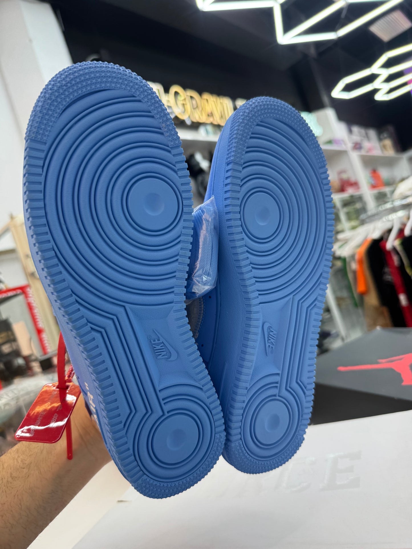 Off White x Nike Air Force 1 Low '07 MCA University Blue