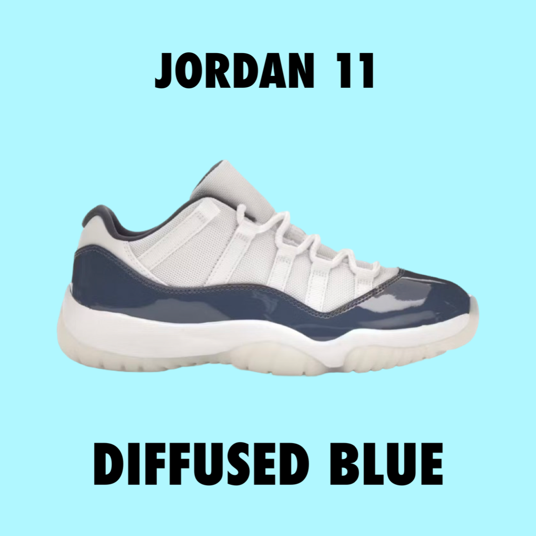 Jordan 11 Retro Low
Diffused Blue