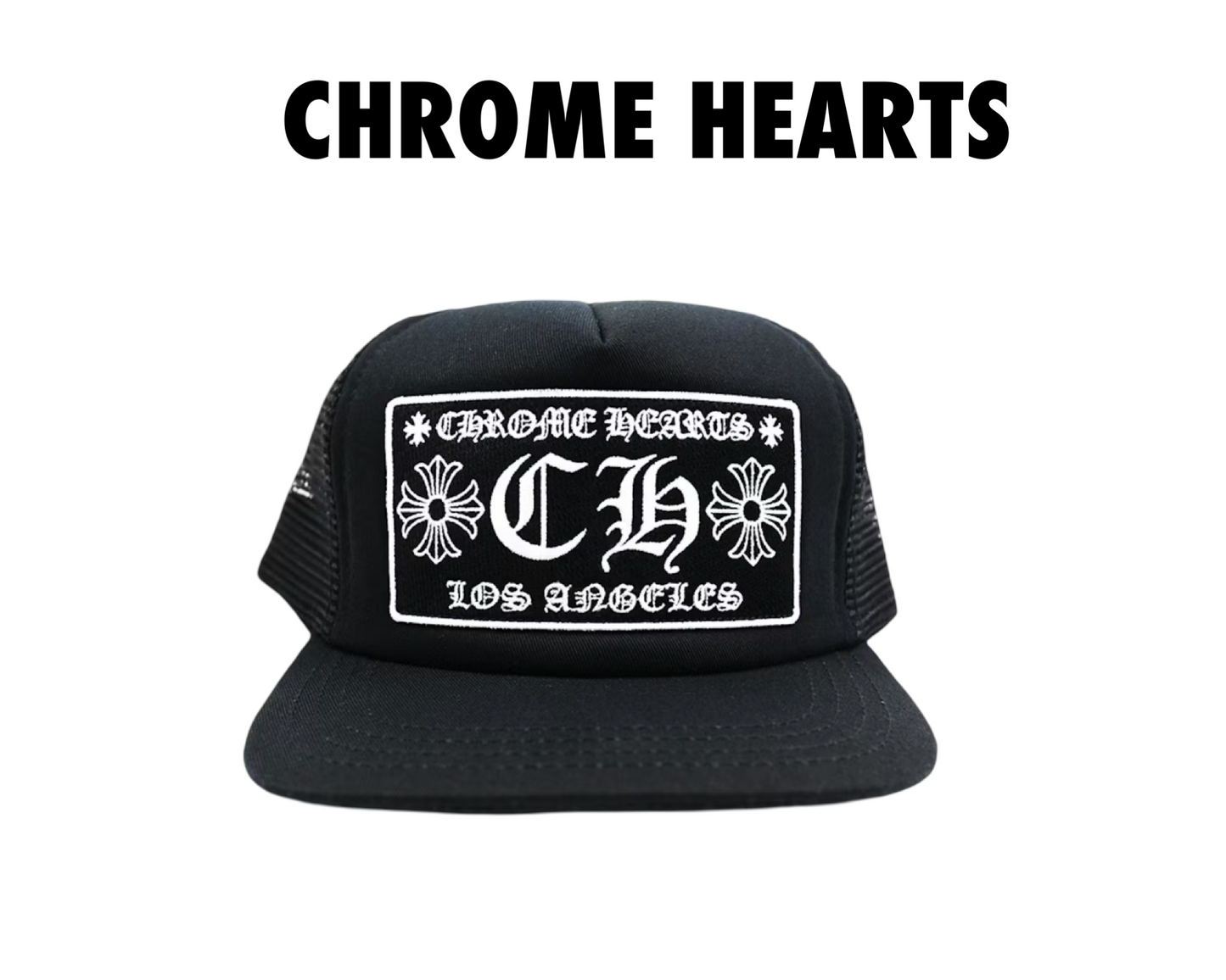 Chrome Hearts Los Angeles Exclusive Trucker Hat Black