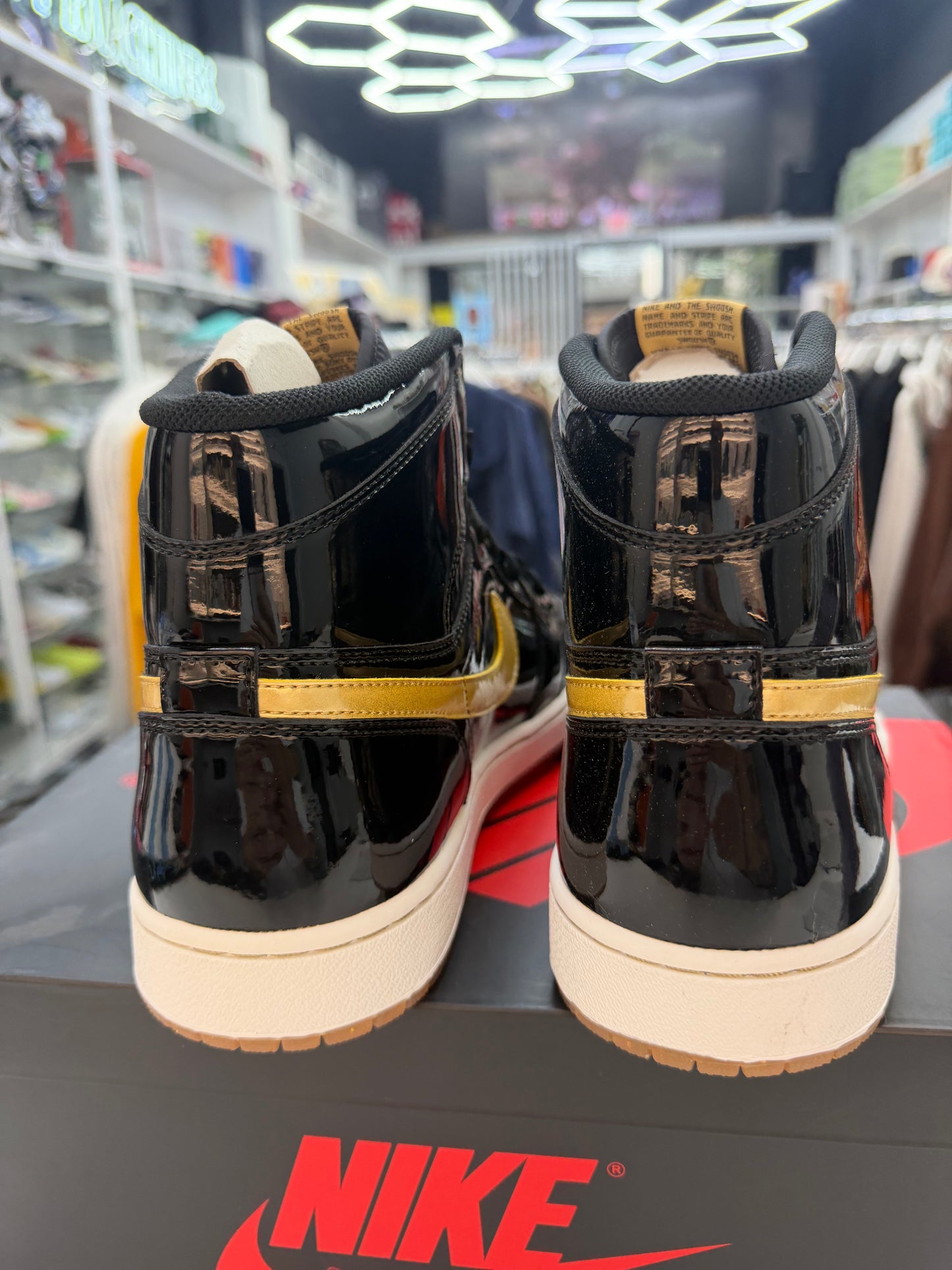 Jordan 1 Retro Patent Black 2013 Promo