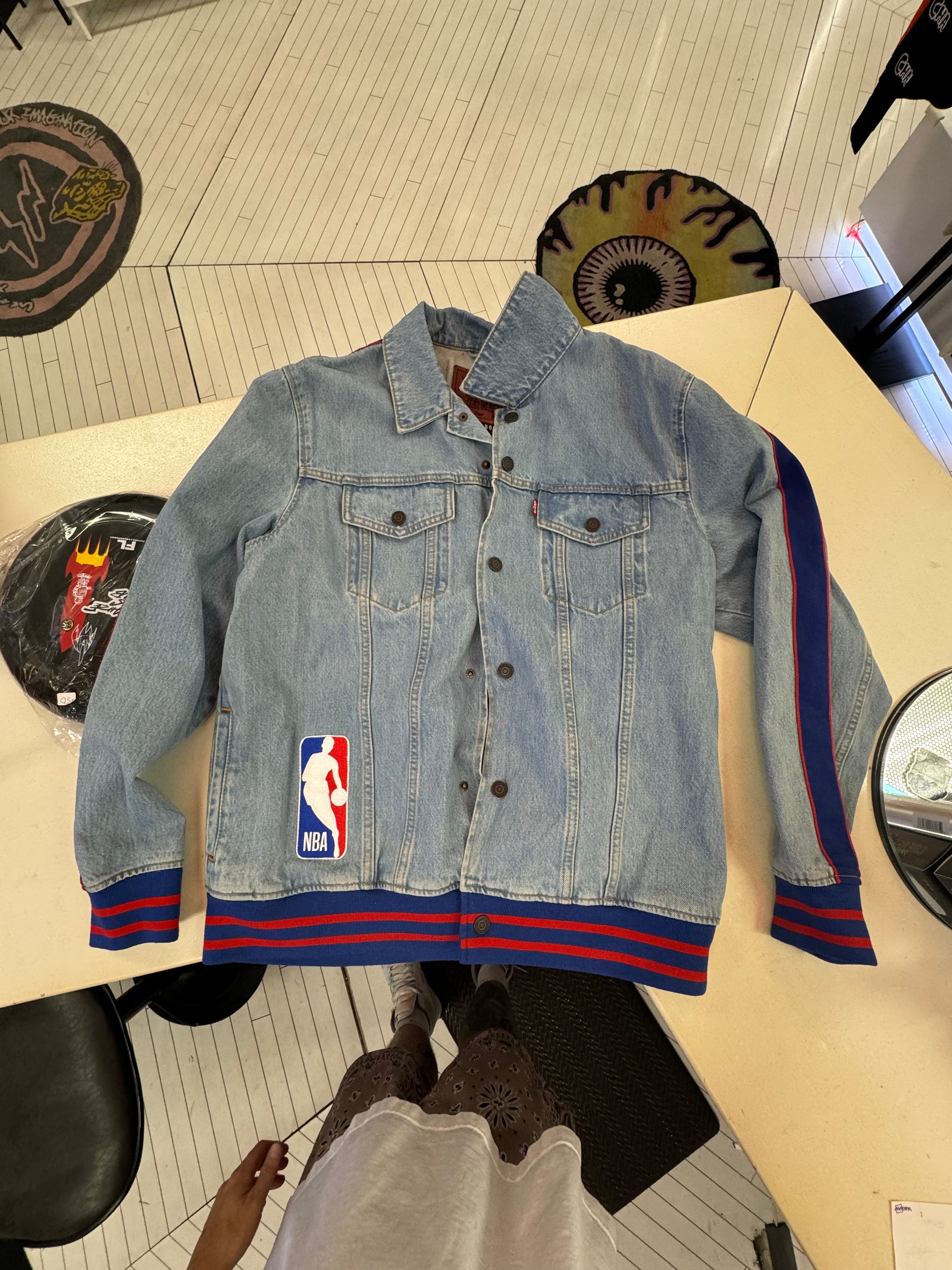 Levi s x Just Don x NBA collab denim jacket