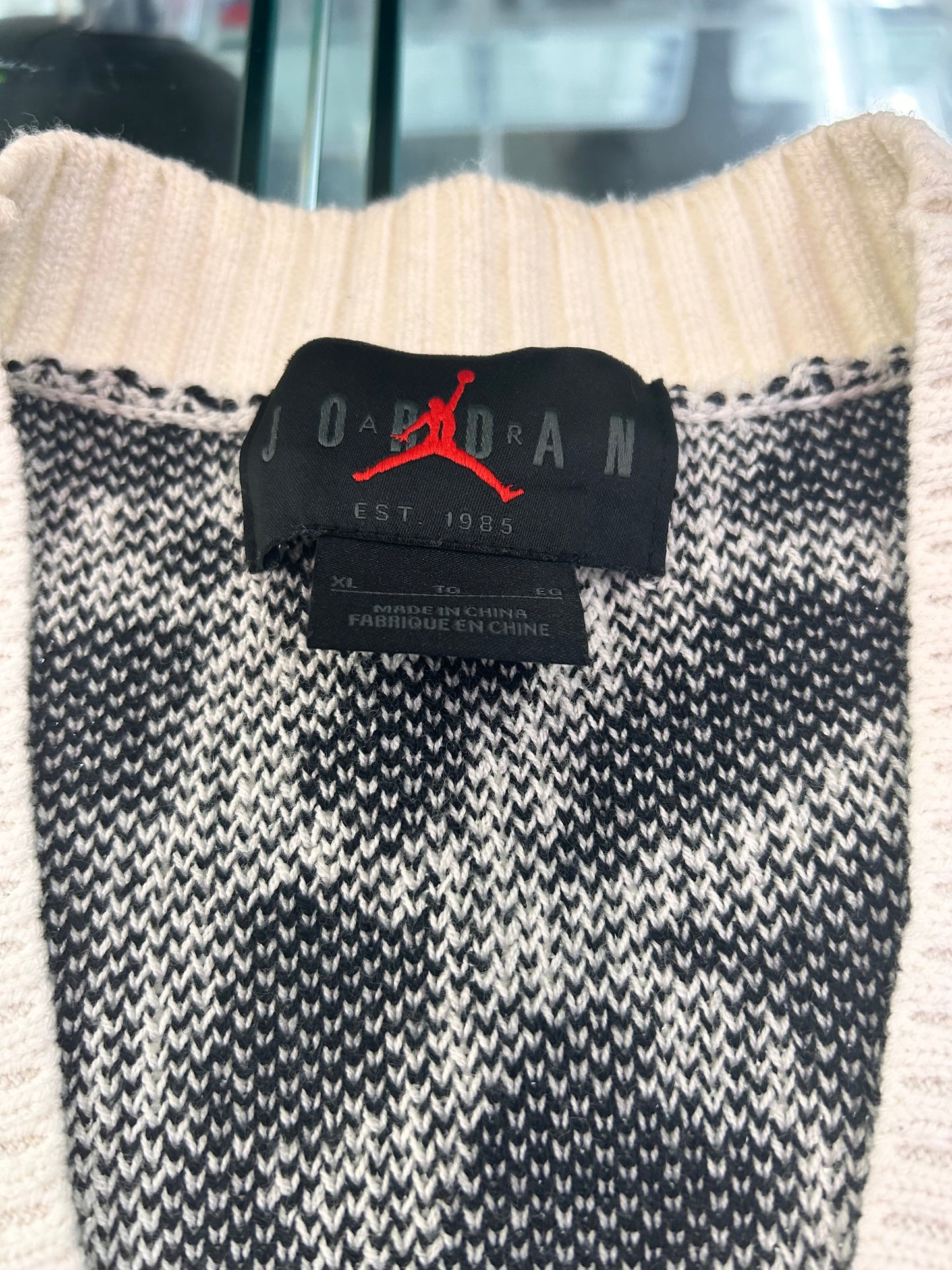 Jordan Flight Heritage Cardigan zebra