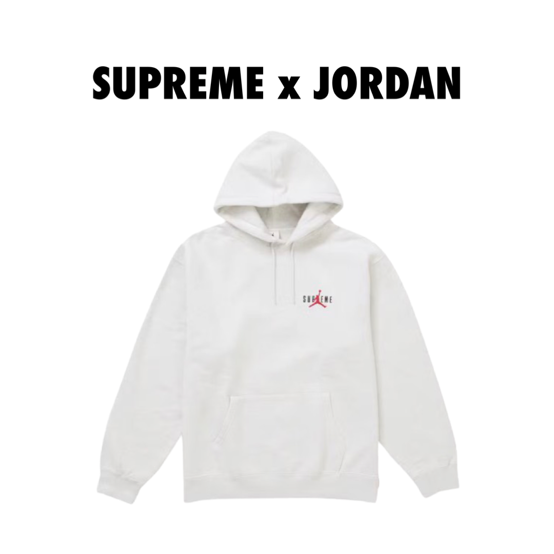 Supreme Jordan Hooded Sweatshirt (FW24) Grey