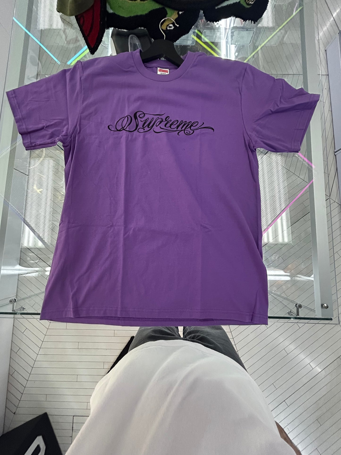 Supreme Script Tee Purple