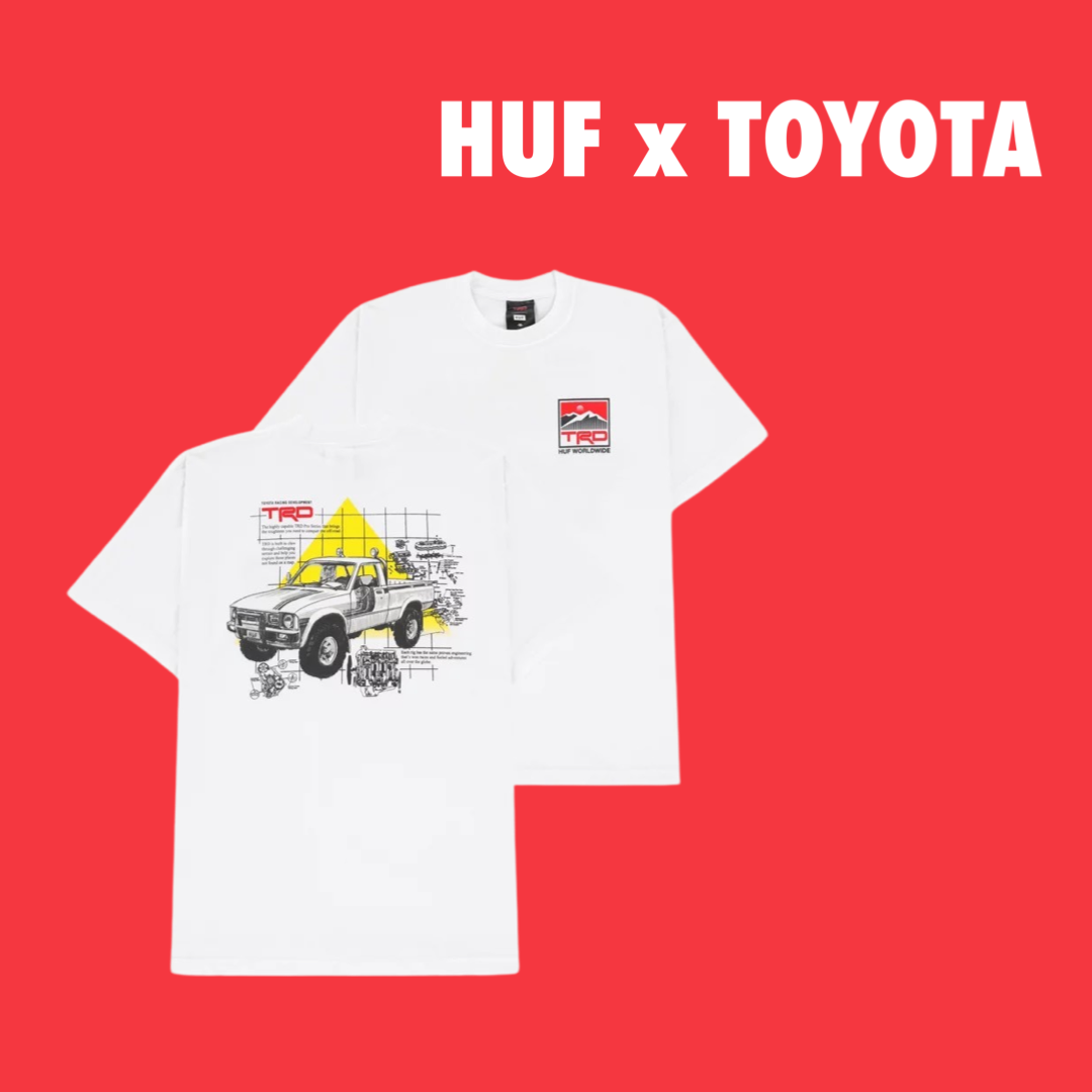 Huf x Toyota TRD Blueprint tee shirt