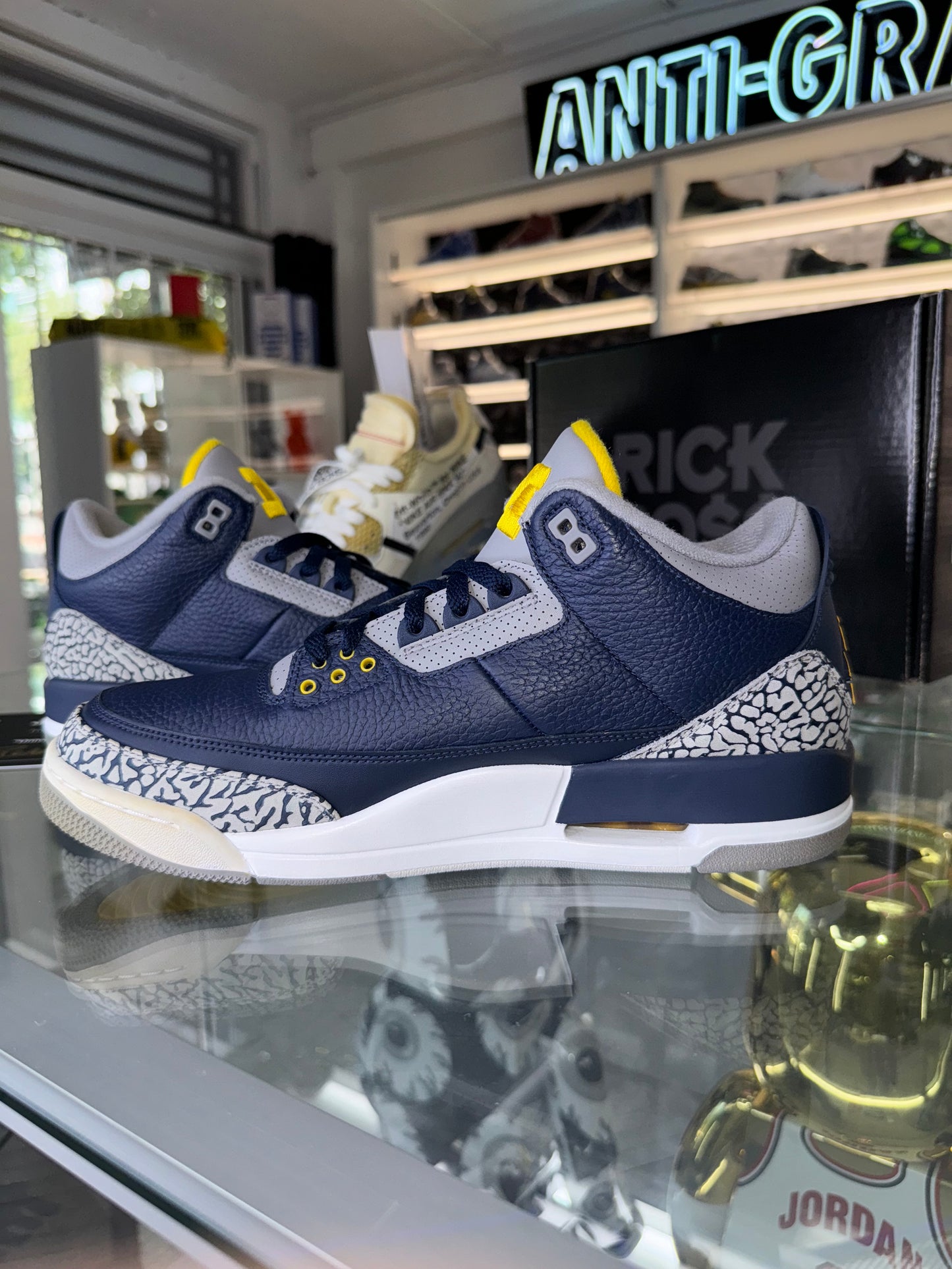 Jordan 3 PE Michigan Player Exclusive Rick Ross Owned And Worn size 11.5