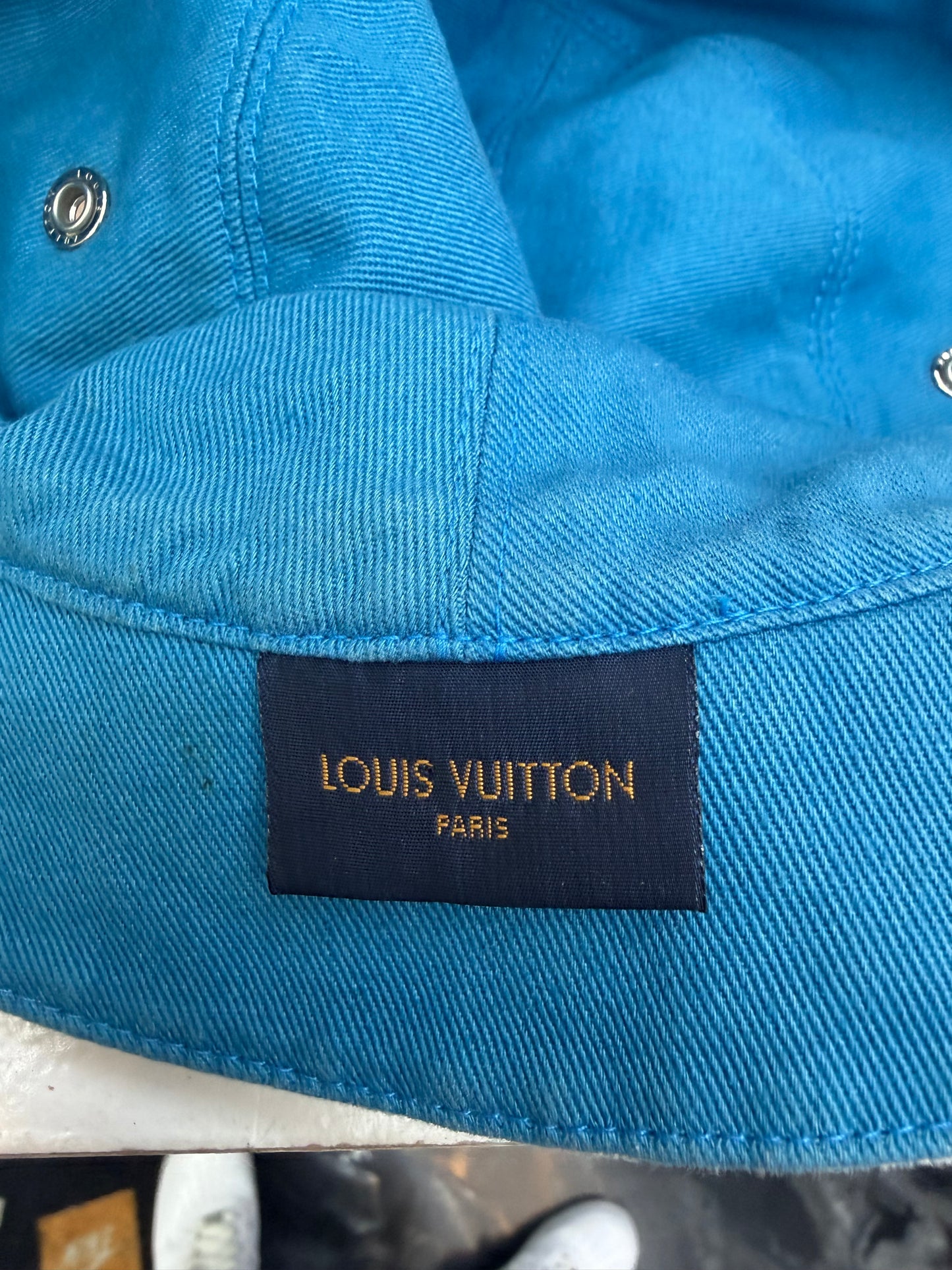 Louis Vuitton Denim Monogram Reversible Bucket Hat – Size 60