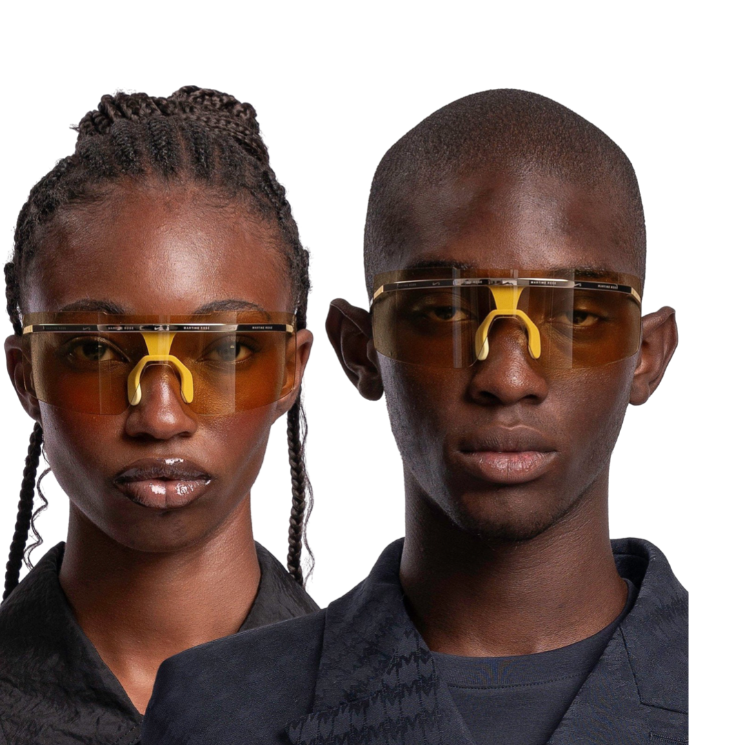 nike champagne goggles Nike x Martine Rose Sunglasses – Drexlers