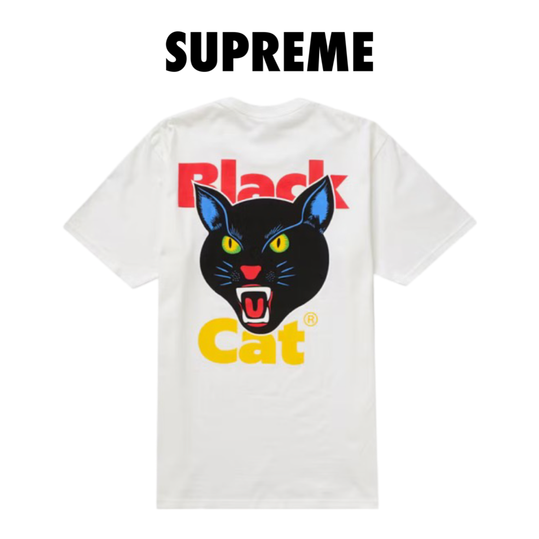 Supreme Black Cat Tee (SS24) White