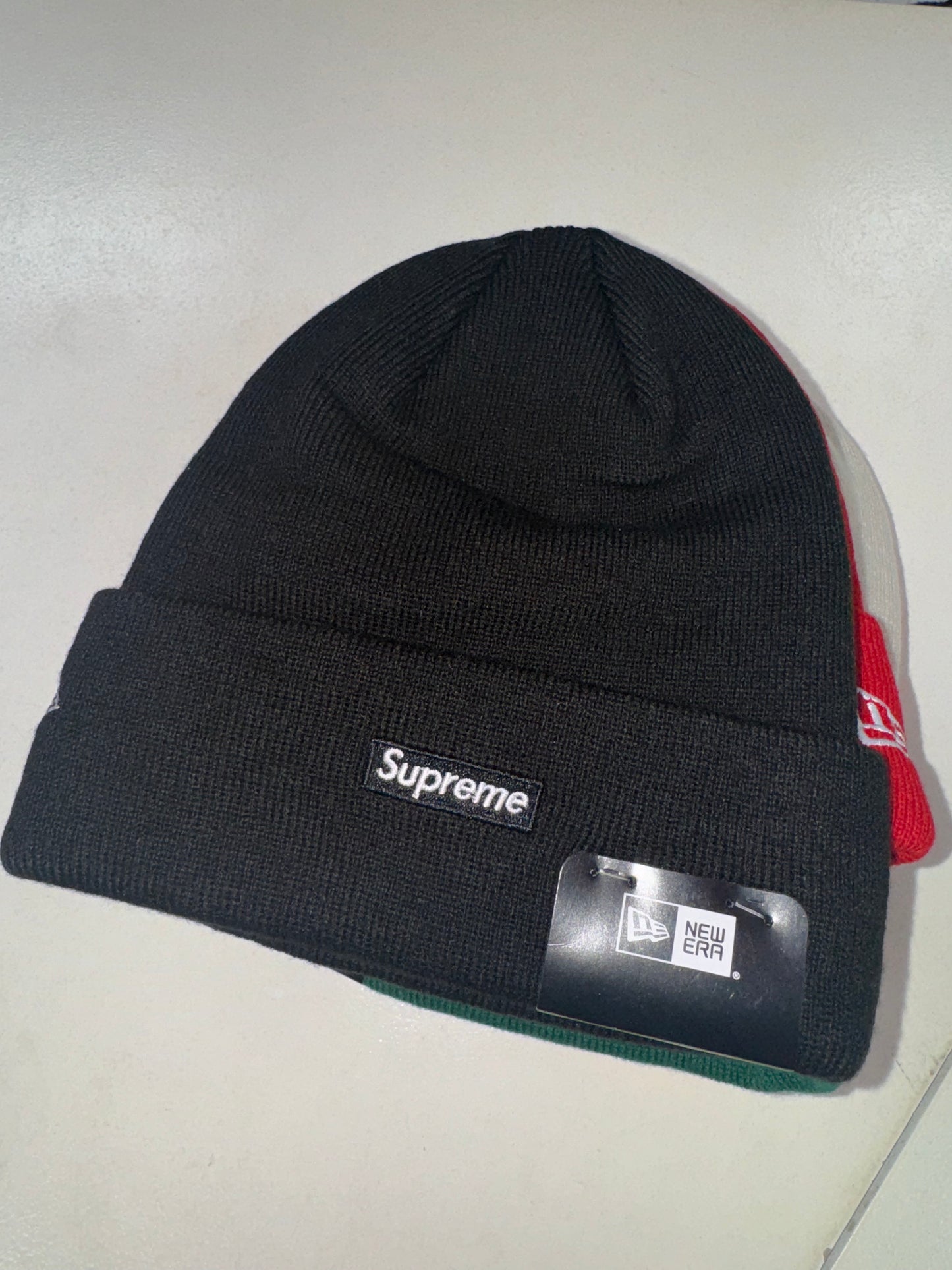 Supreme New Era Script Beanie black red stone green purple silver orange