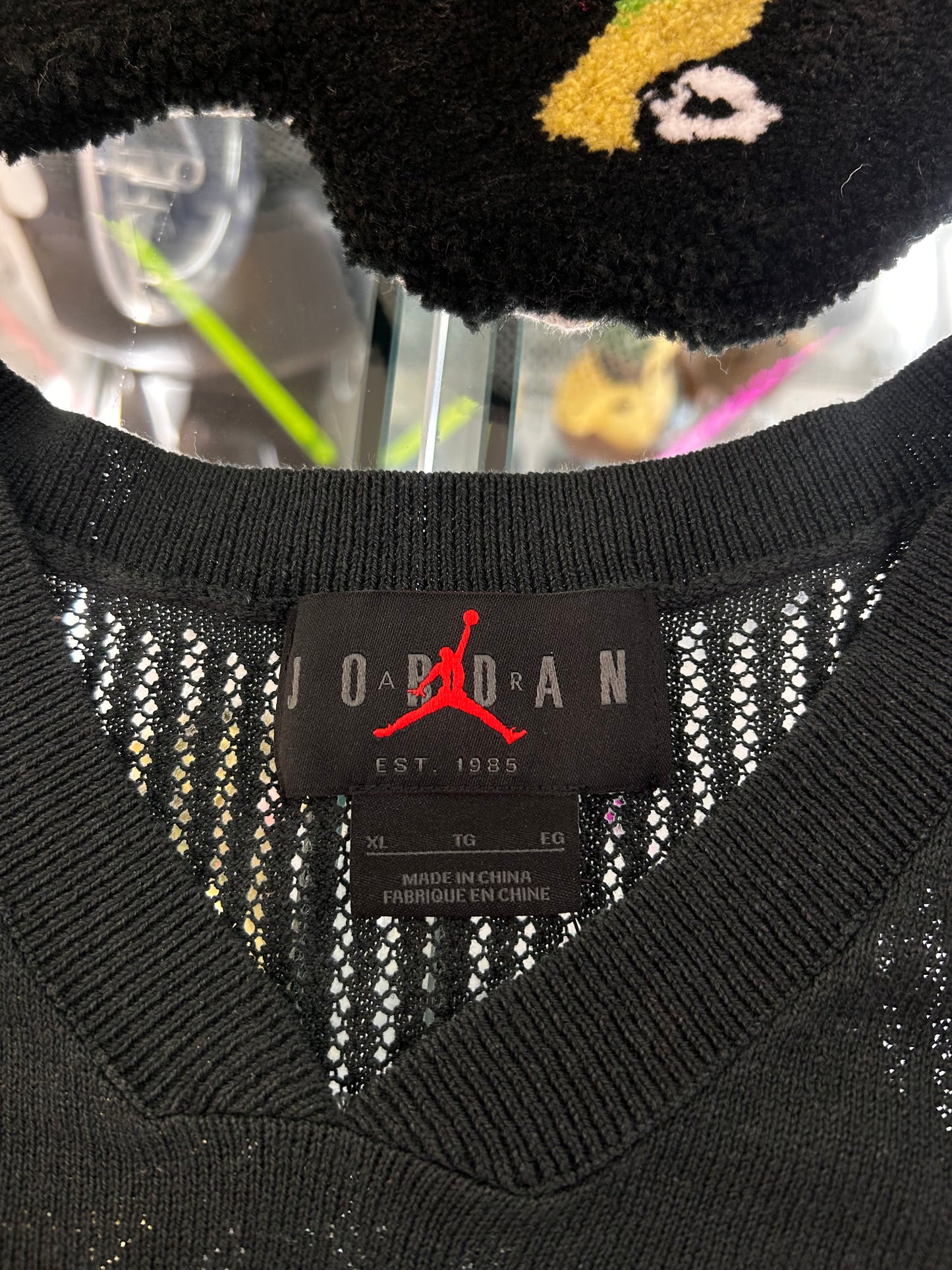 Jordan Sample 2025 Unreleased knit football jersey black