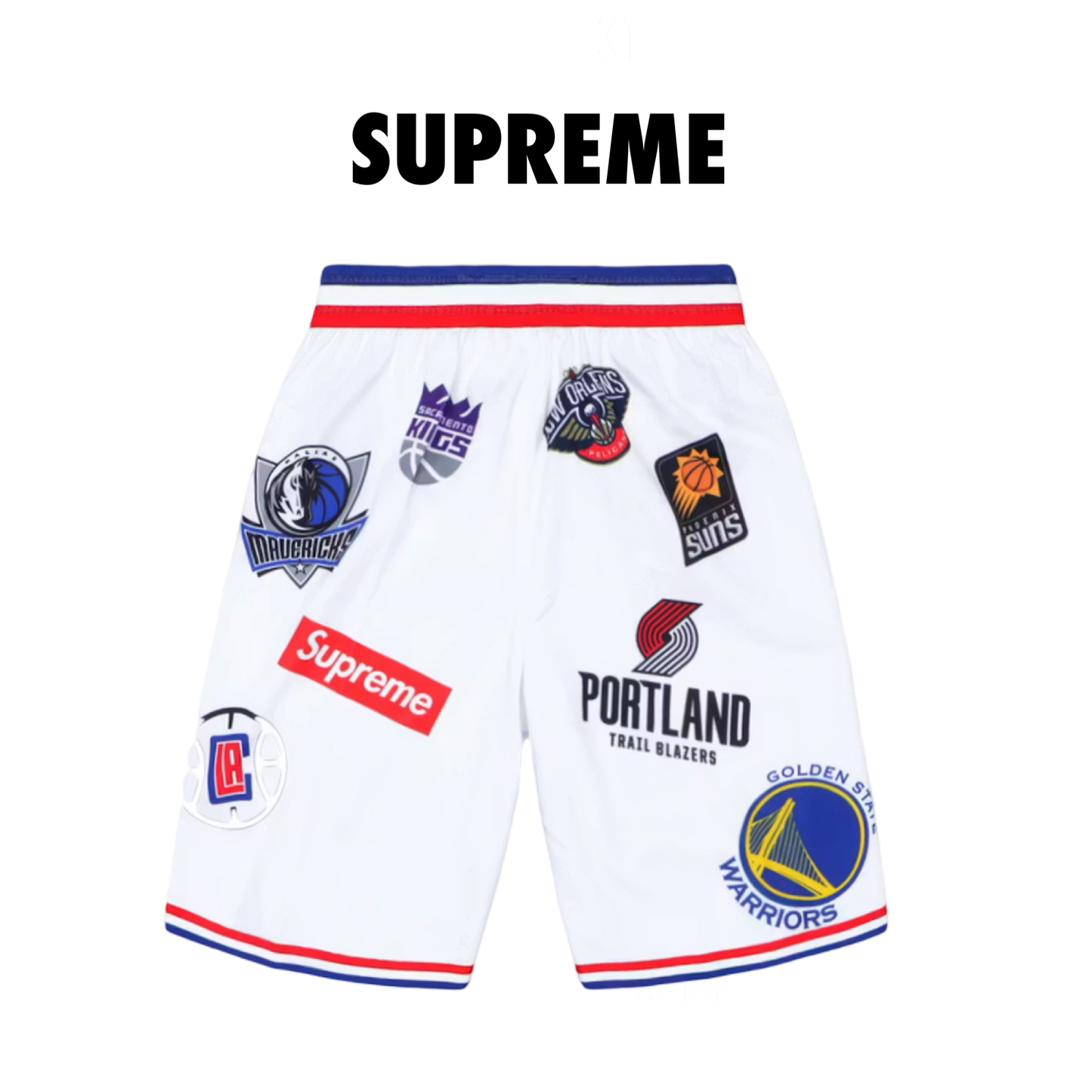 Supreme Nike/NBA Teams Authentic Short white 2018