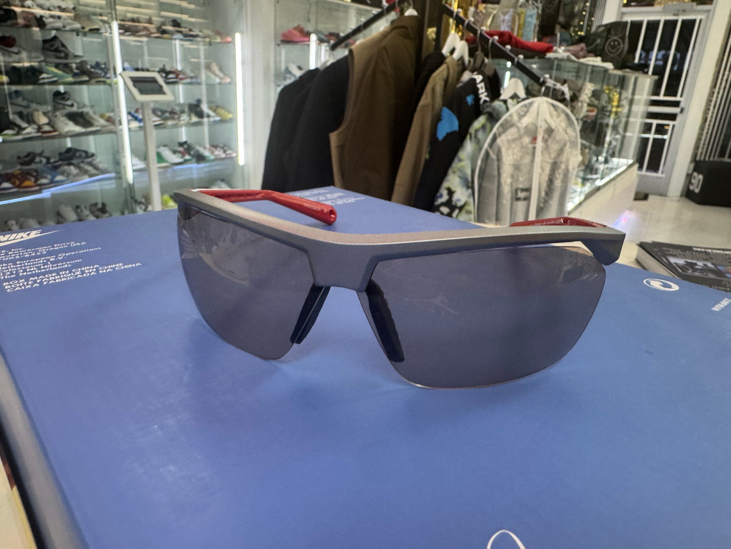 Nike Tailwind 12 Red Sunglasses