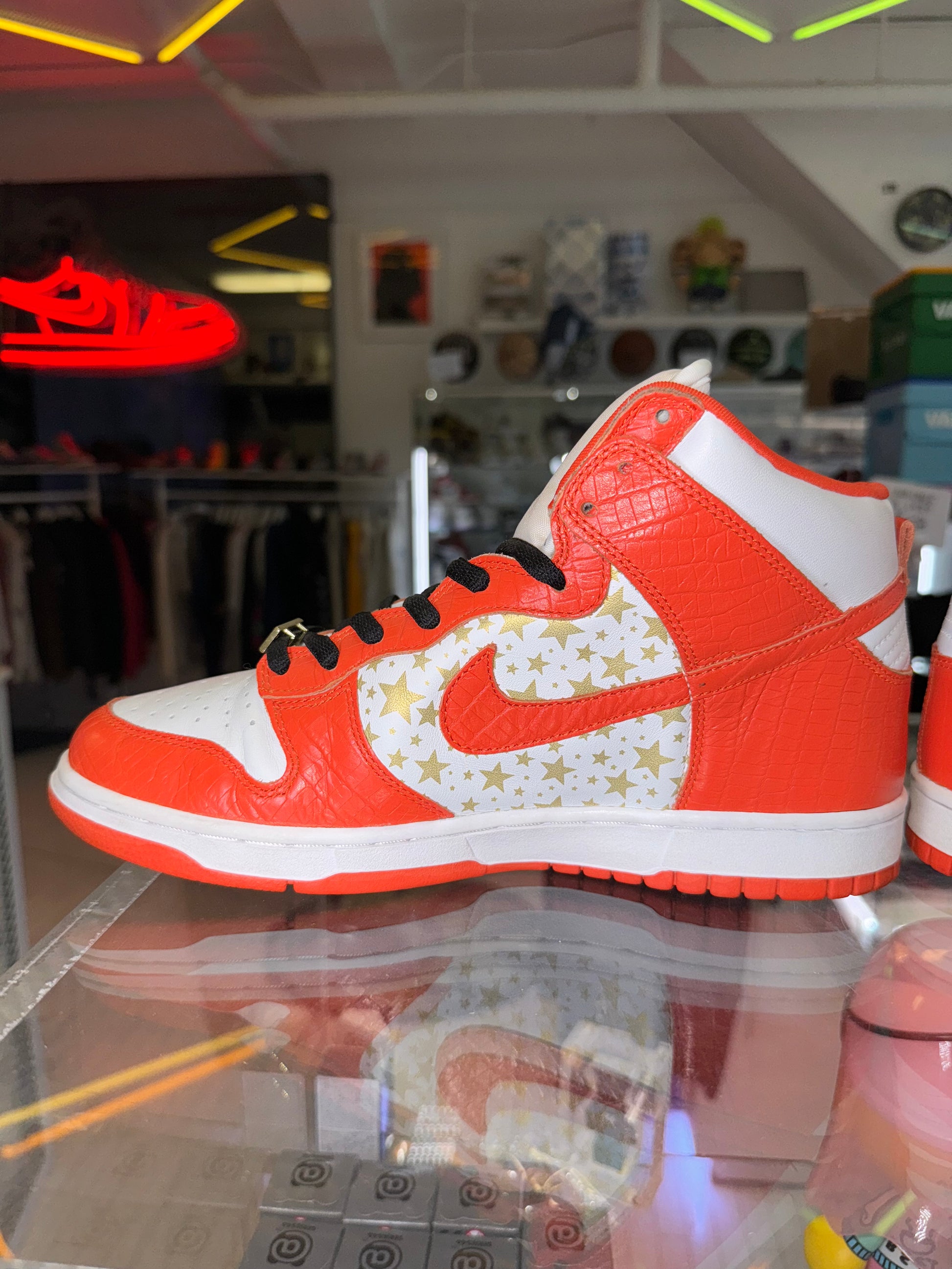 2003 Supreme x Nike Dunk High Sb Orange stars rare