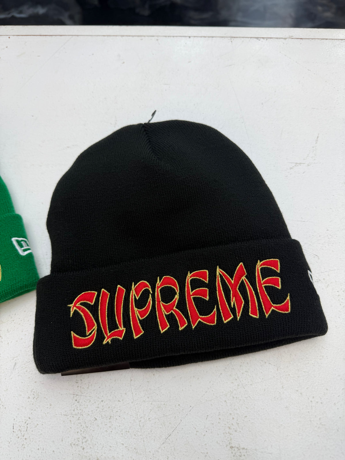 Supreme New Era Action Beanie black