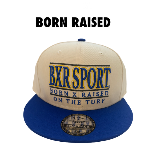 Born Raised University Blue SnapBack hat