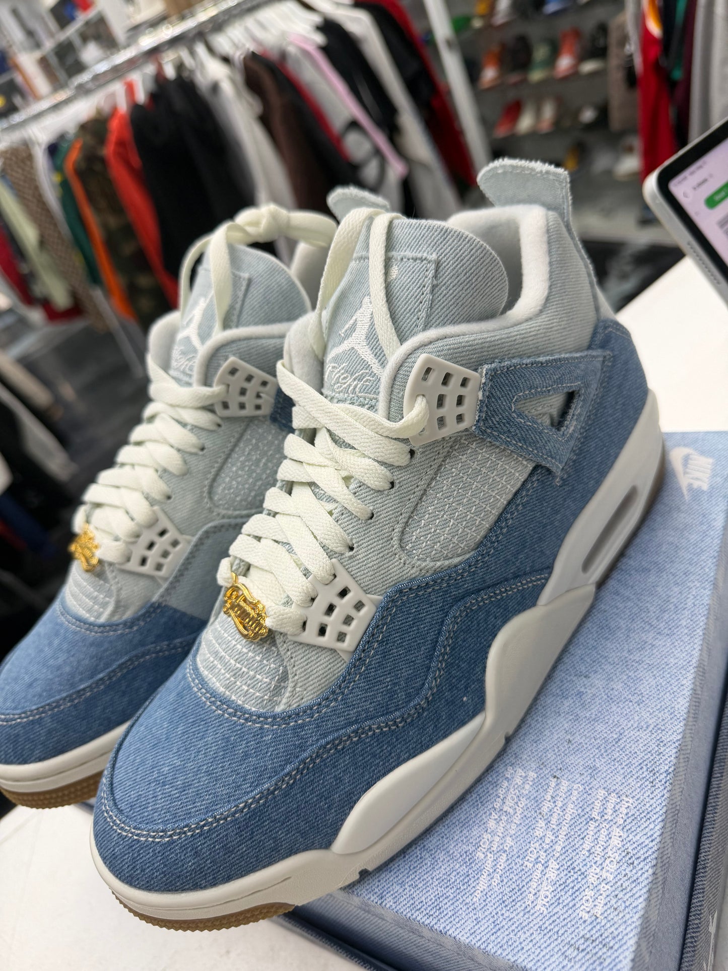 Jordan 4 Retro TEX Denim Worn Blue