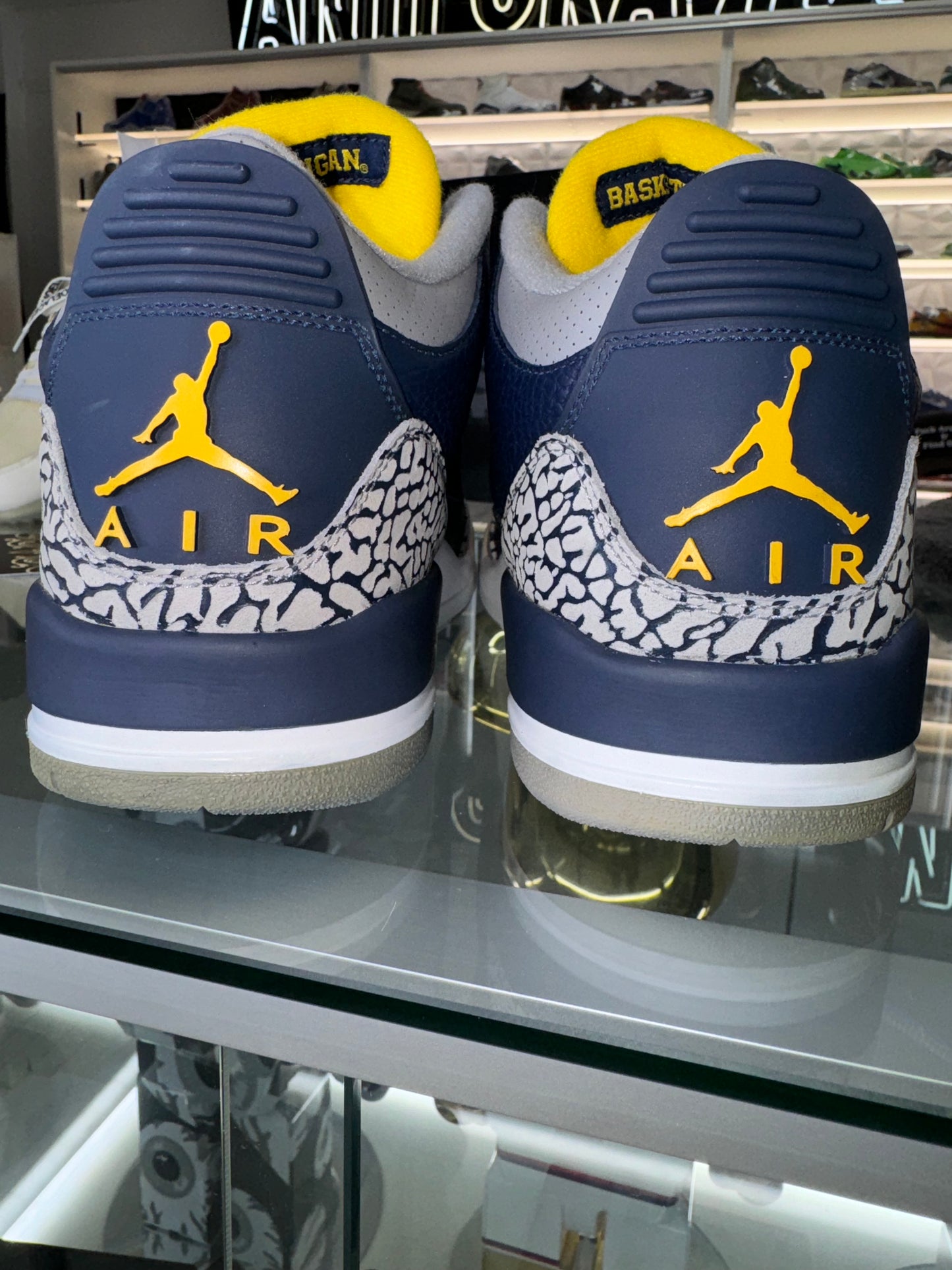 Jordan 3 PE Michigan Player Exclusive Rick Ross Owned And Worn size 11.5