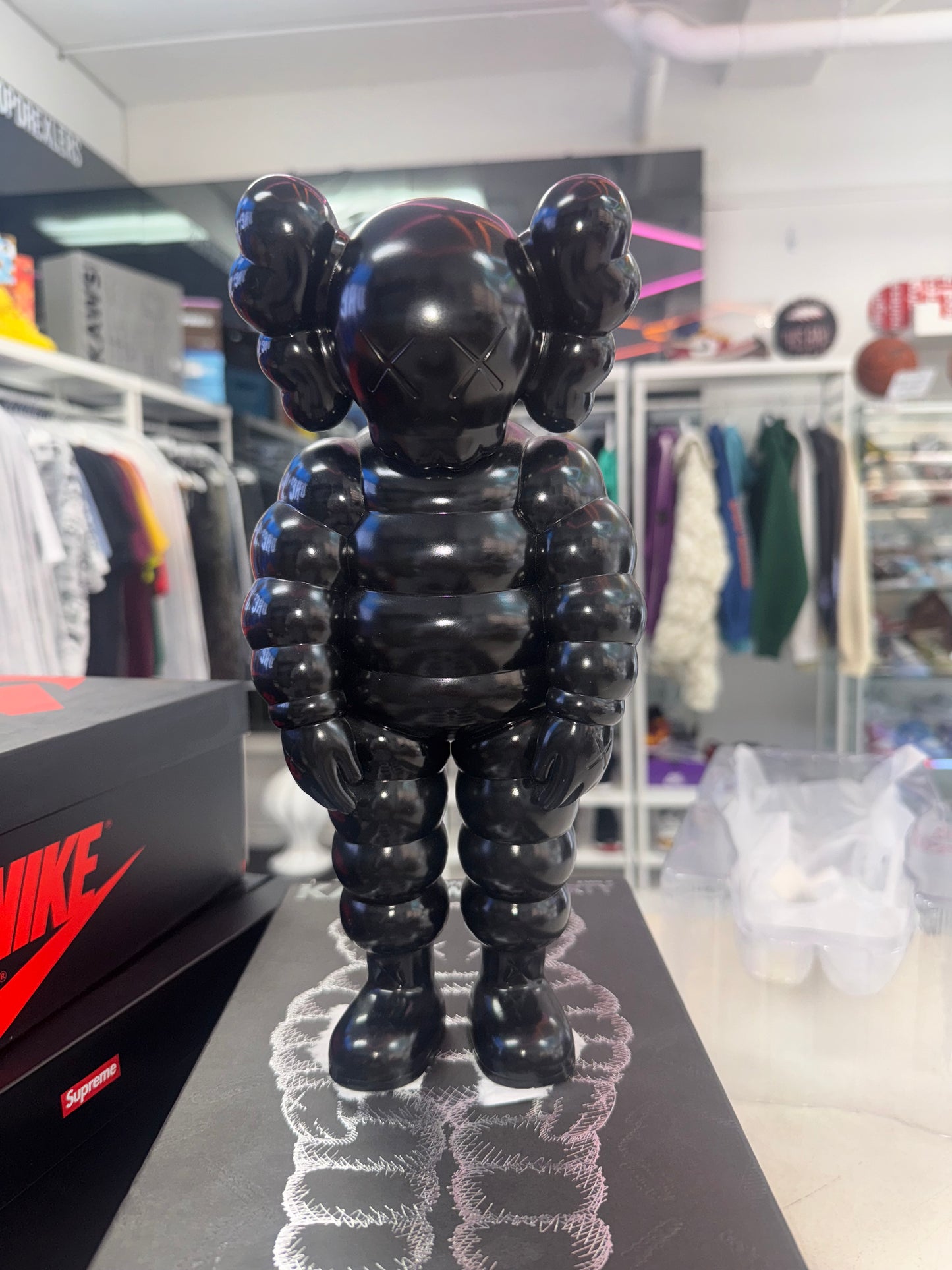 KAWS What Party Vinyl Figure Black