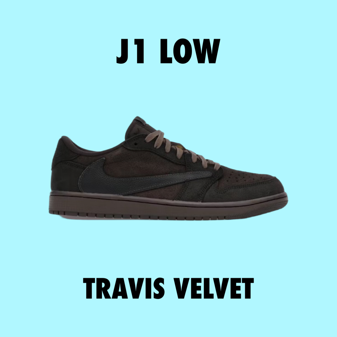 J1 Low Travis Velvet Brown