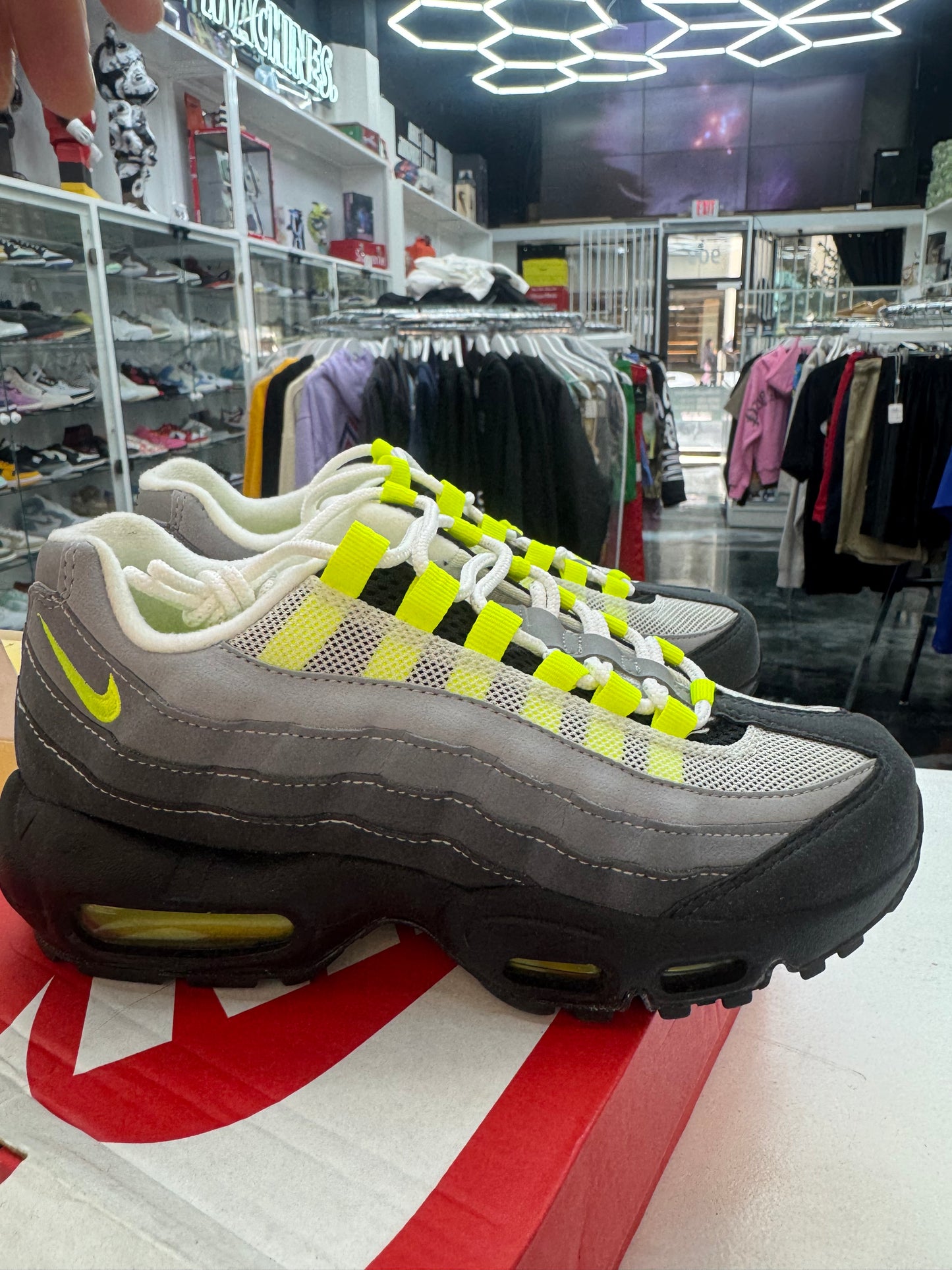 Nike Air Max 95 OG Neon 2020 Black Neon Yellow 6y