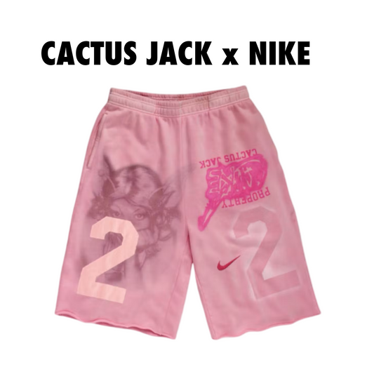 Travis Scott Cactus Jack × Nike Property of Shorts pink