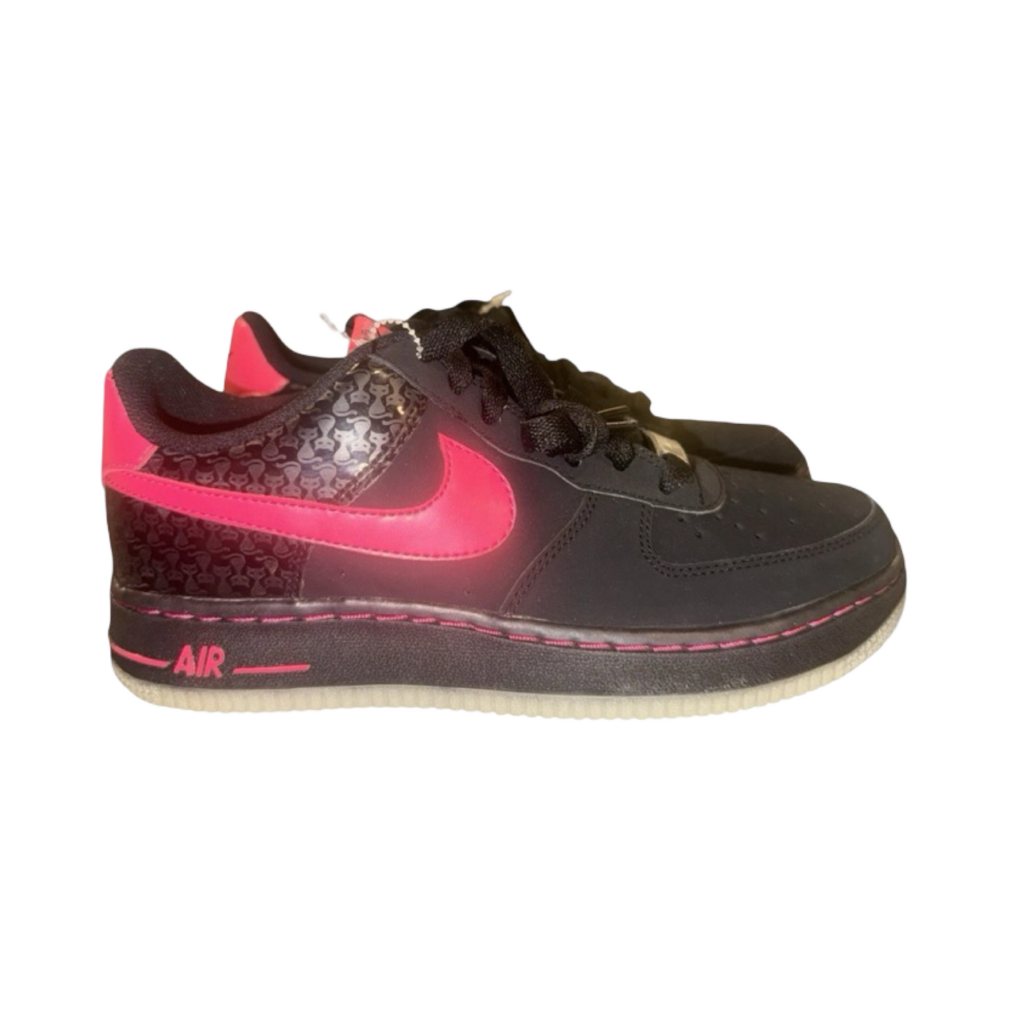 Nike Air Force 1 LE Berry and Black Cat pink Rare
