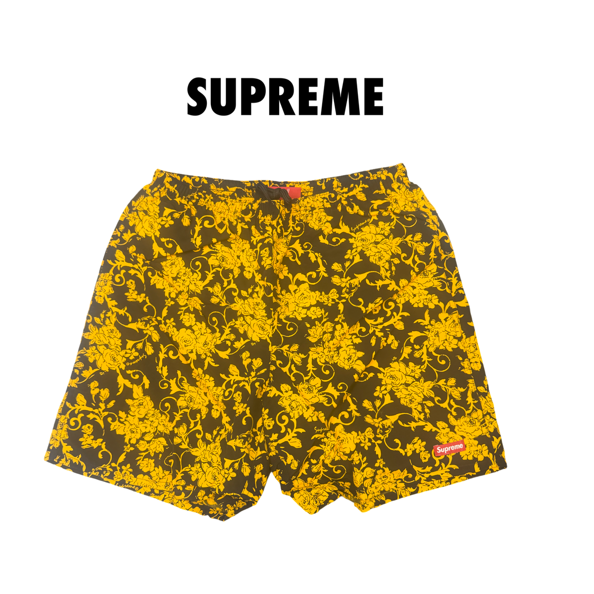 Supreme Nylon Water Short (SS20) Black Floral