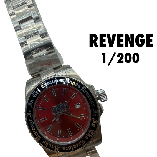 Revenge Voyager Arc logo Red chrome  Limited Edition 1/200 w/ Box & Papers