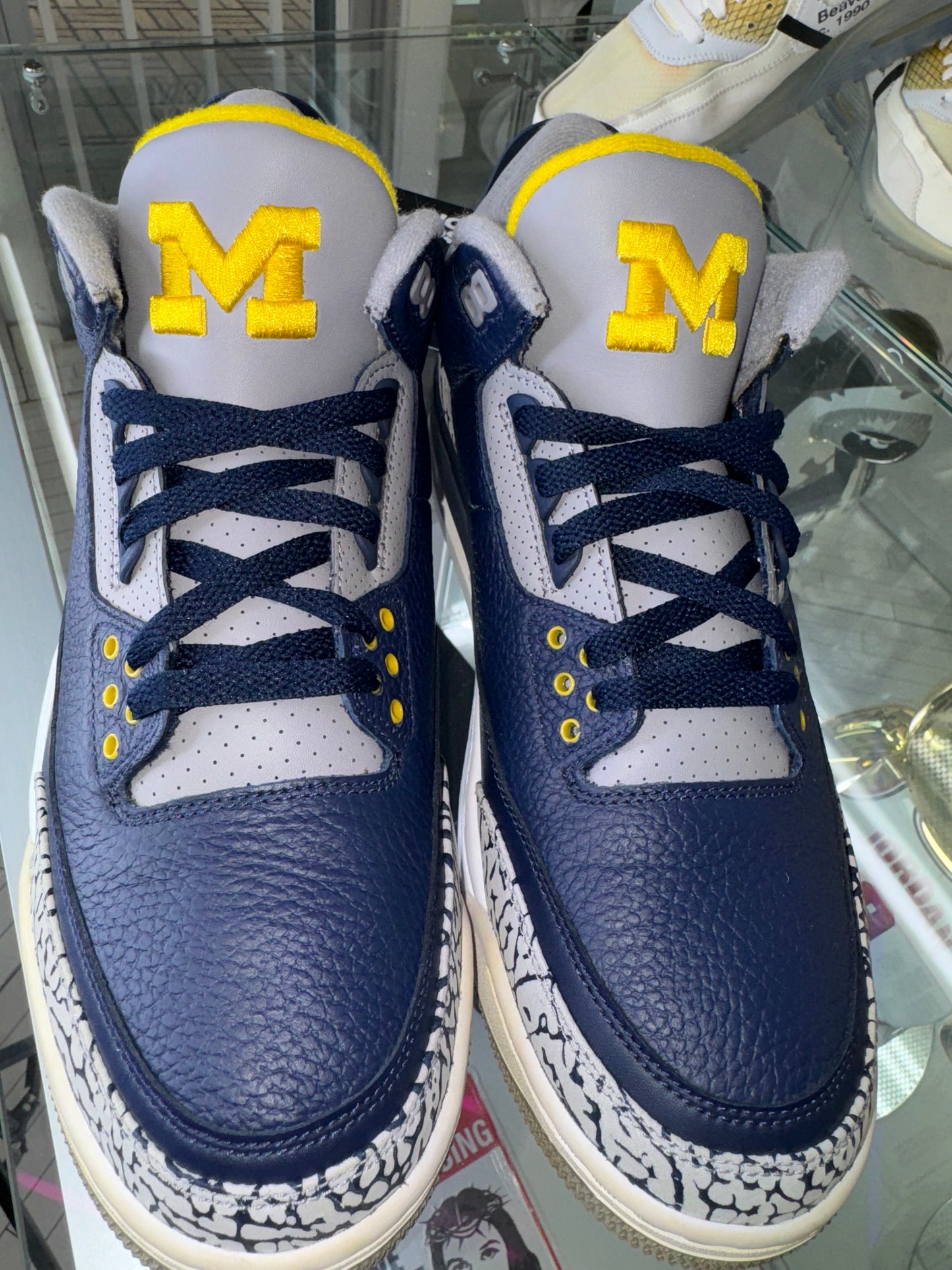 Jordan 3 PE Michigan Player Exclusive Rick Ross Owned And Worn size 11.5