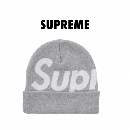 Supreme Big Logo Grey Beanie