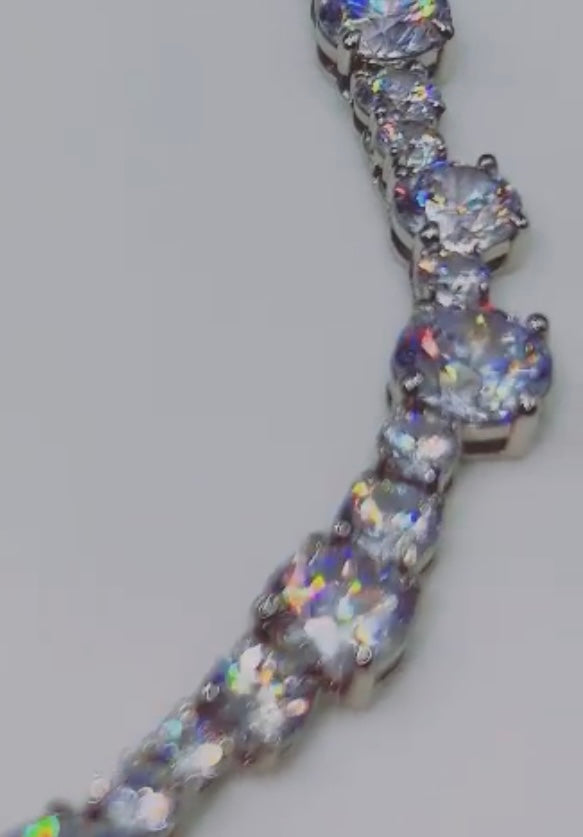 advisory board crystals 18" long. "Dealer"' Necklace"