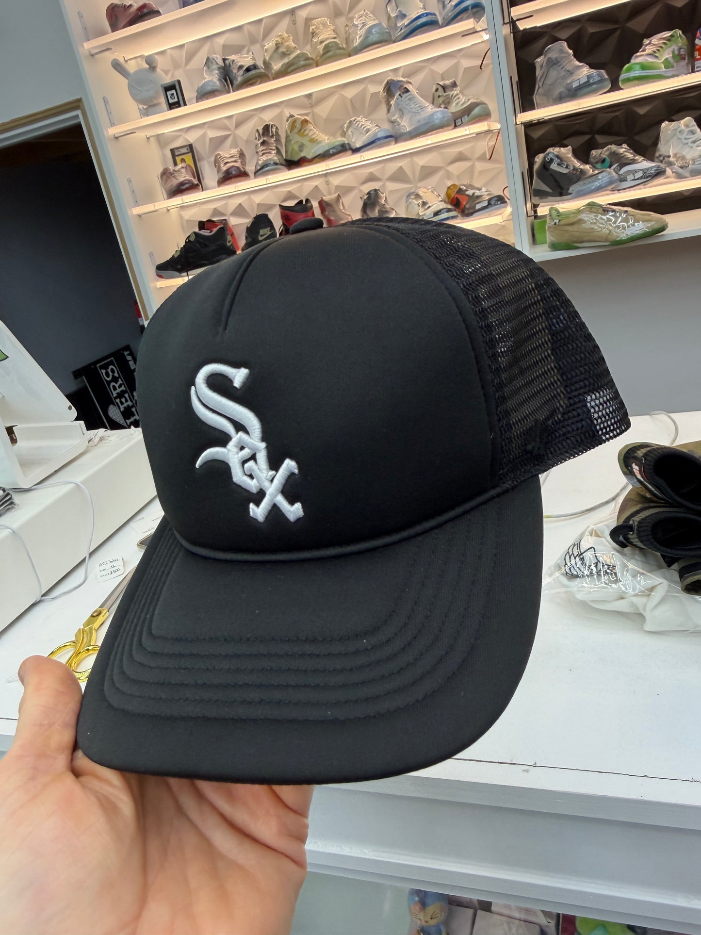Kith x 47 Brand Chicago White Sox Nylon SL Hitch Snapback Black