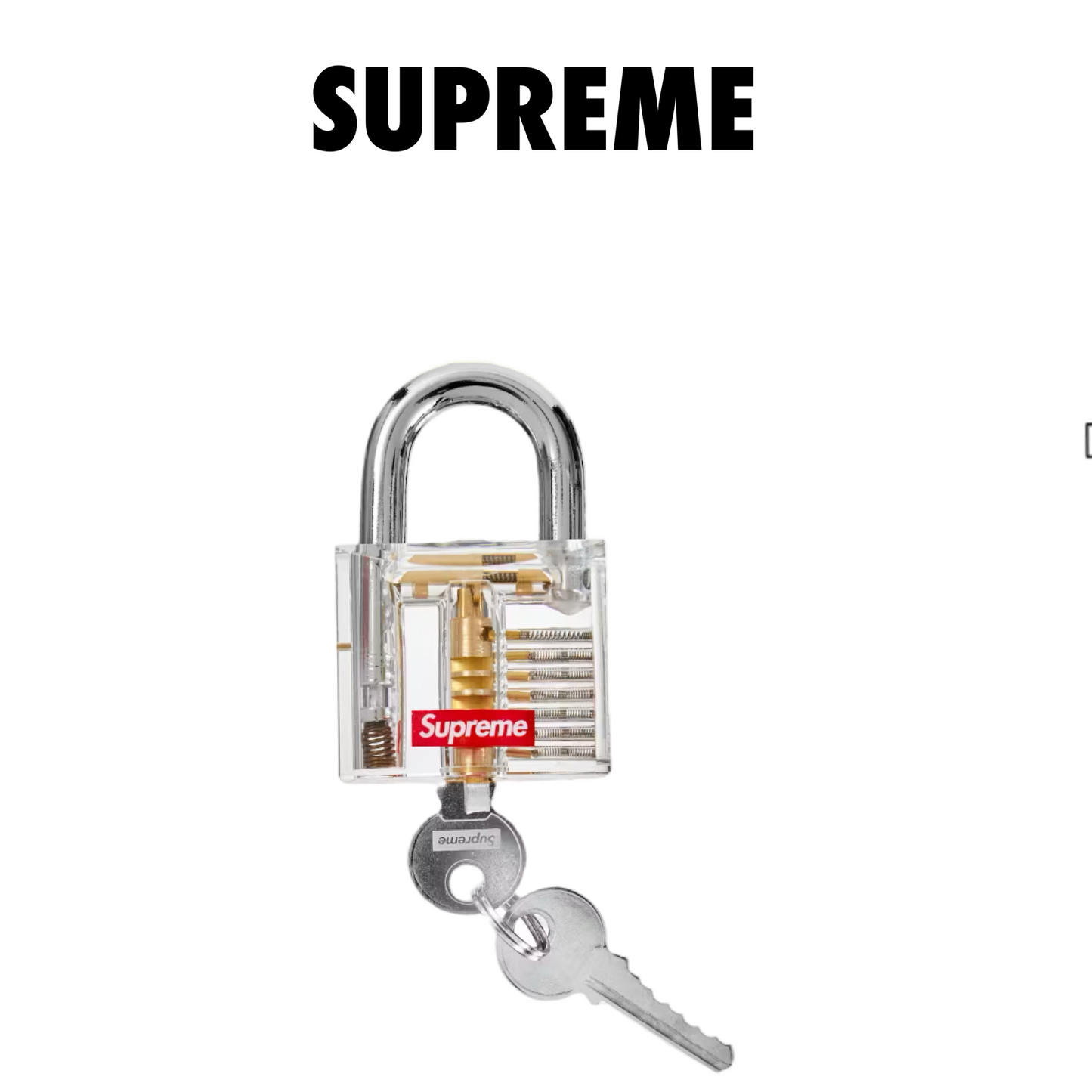 Supreme Transparent Lock Clear