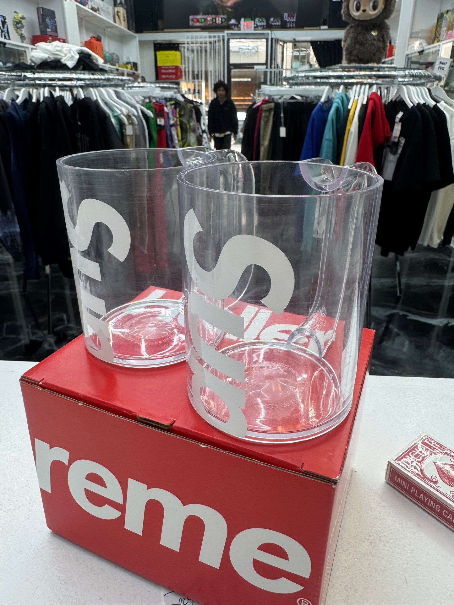 Supreme Heller Mugs (Set of 2) Clear