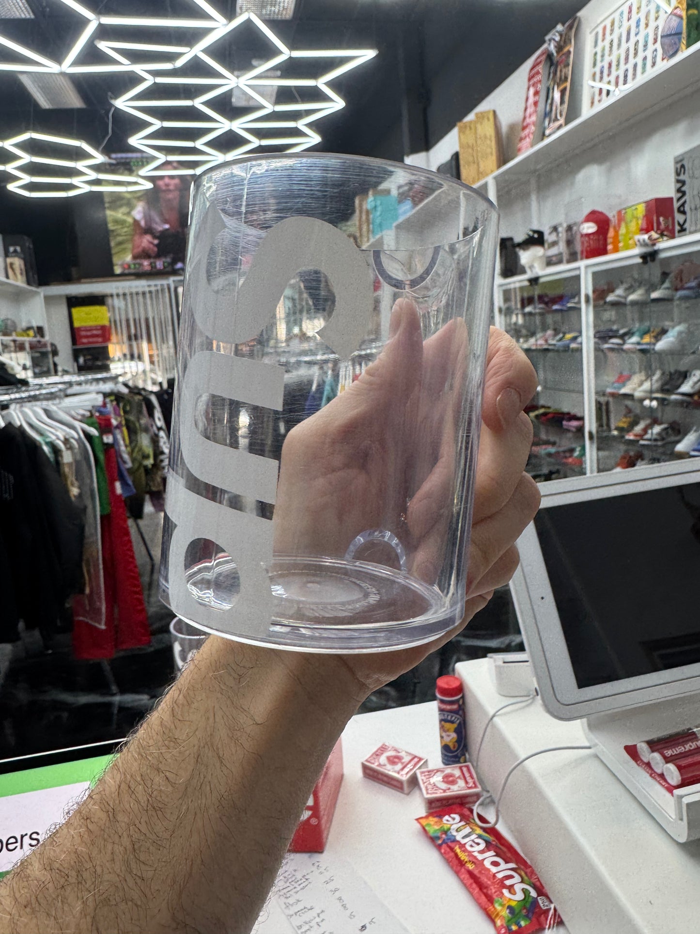 Supreme Heller Mugs (Set of 2) Clear
