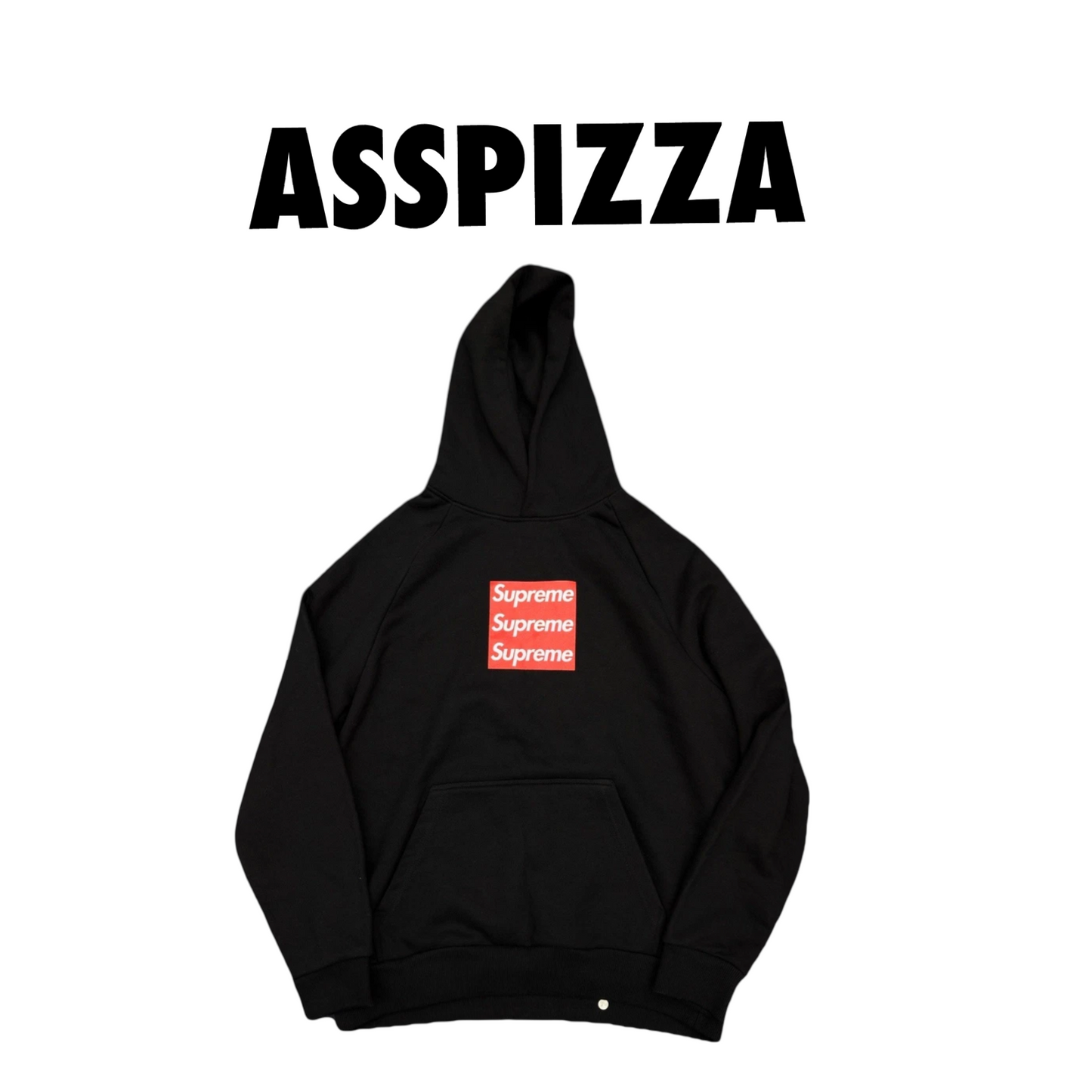 Asspizza Triple Box Logo hoodie