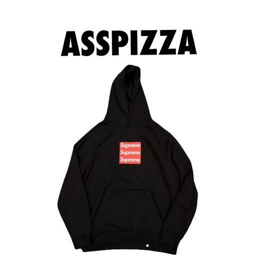 Asspizza Triple Box Logo hoodie