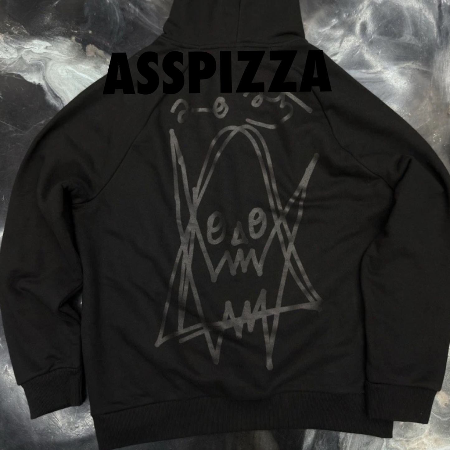 Asspizza Triple Box Logo hoodie